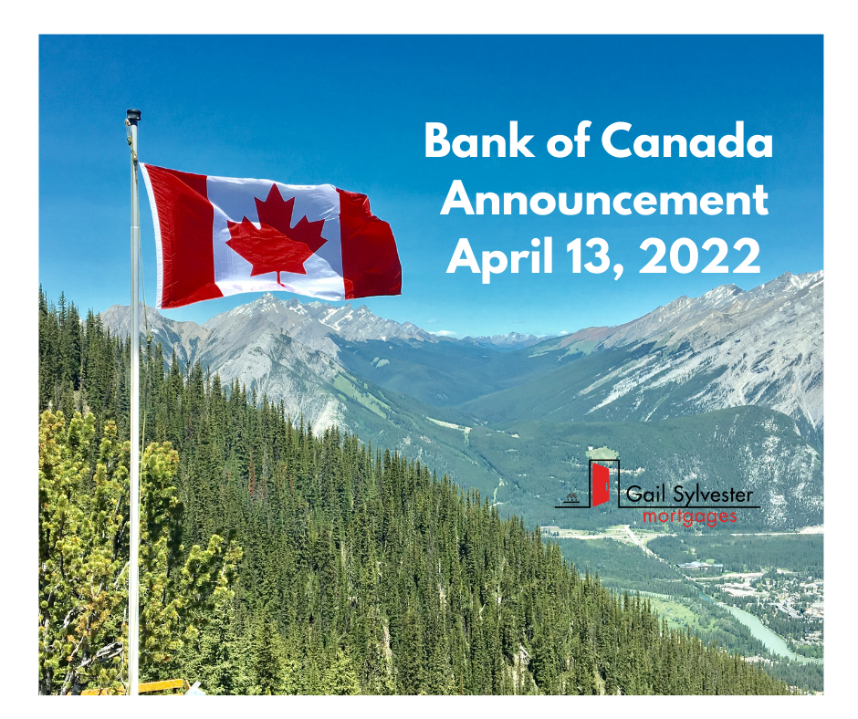 Bank of Canada Announcement April 2022