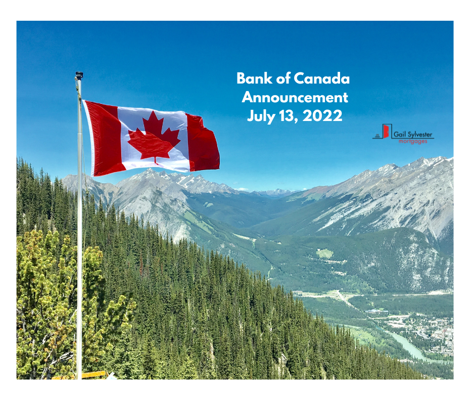 Bank of Canada announcement July 13, 2022