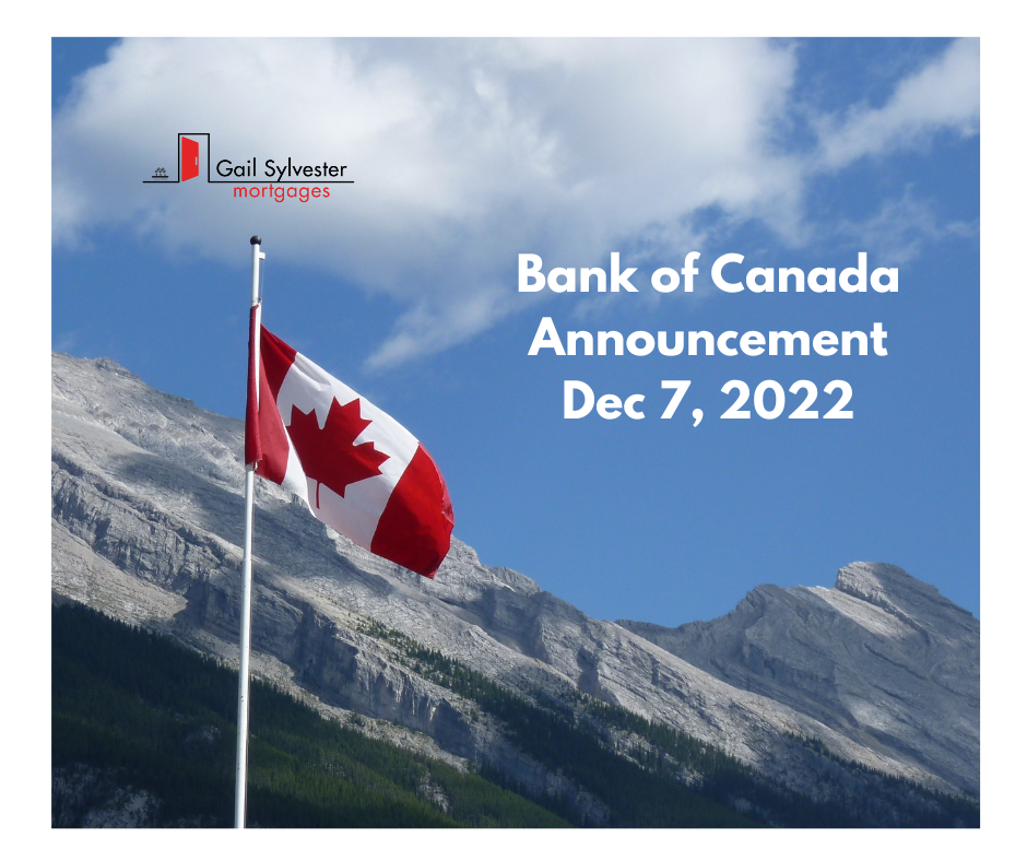 The Bank of Canada Announcement Dec 7 2022